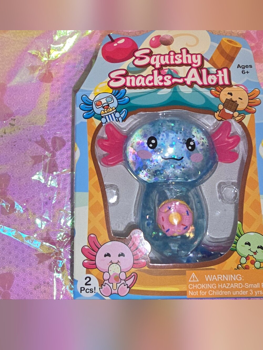 Squishy Snacks Axolotl SPRINKLES